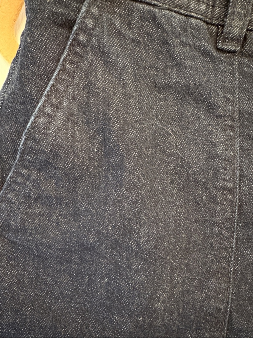 INC Classic High-Rise Dark Rinse Denim Shorts - Picture 5 of 8